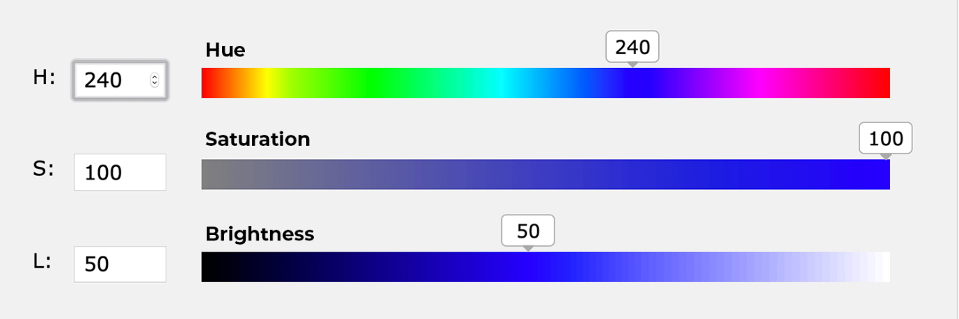 Color values