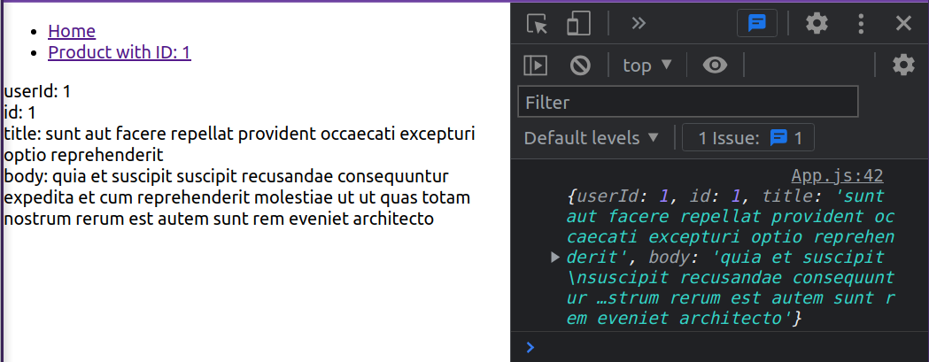 Basic routing with another page