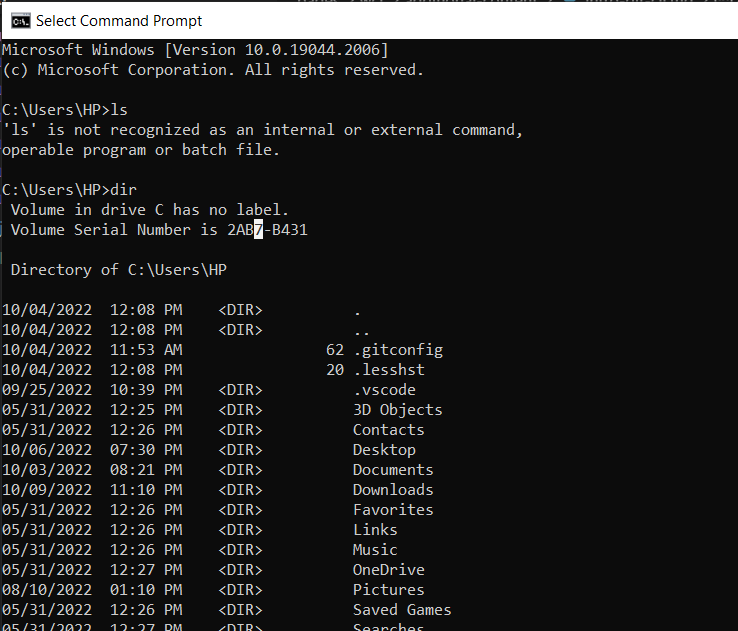 Sample Command Line Interface